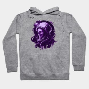 Astronaut Octopus Purple Hoodie